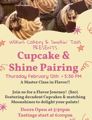 Cupcake & Moonshine Pairing! poster