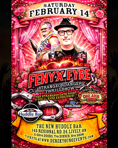 StrangeOrDanger Thrill Show: Huddle Lounge, Lively, ON poster