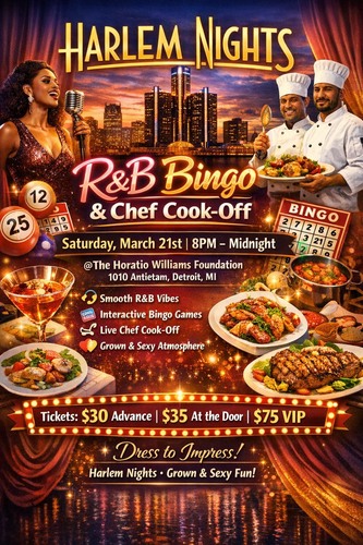Harlem Nights R&B Bingo/Chef Cook-Off image